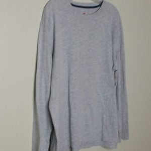 Hanes Gray Long Sleeve Tee Shirt size XL